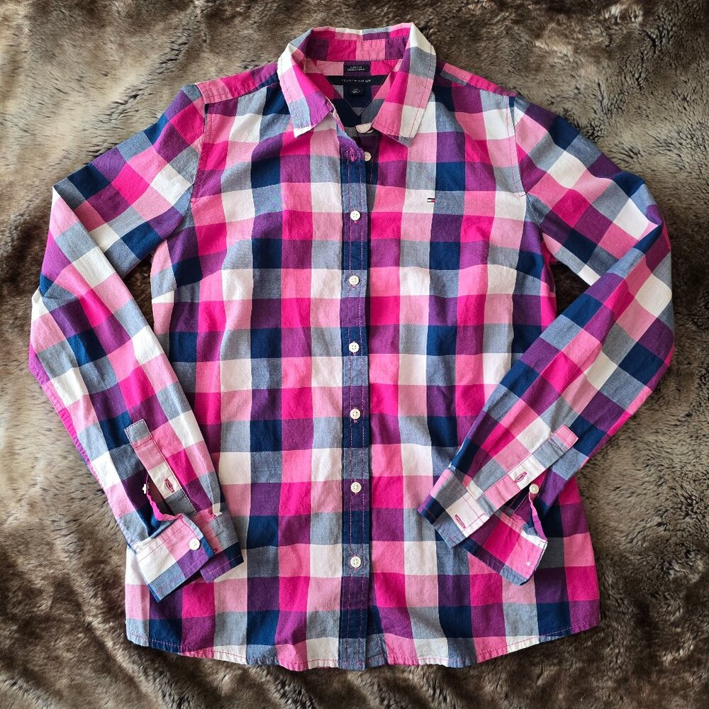 Women's Tommy Hilfiger Button Down Long-Sleeve Shirt